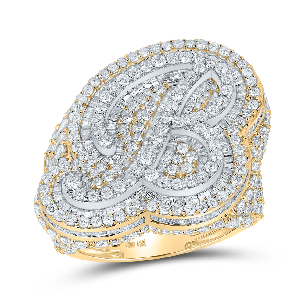 14K Gold Two Initial Diamond Ring – Be Monogrammed