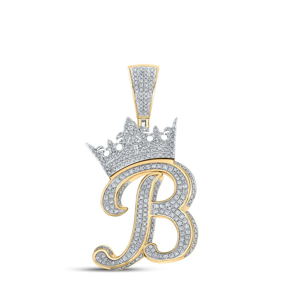 Letter b diamond pendant sale