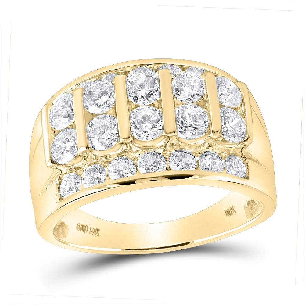 0.70ct Princess-Cut Diamond Channel-Set Wedding Ring